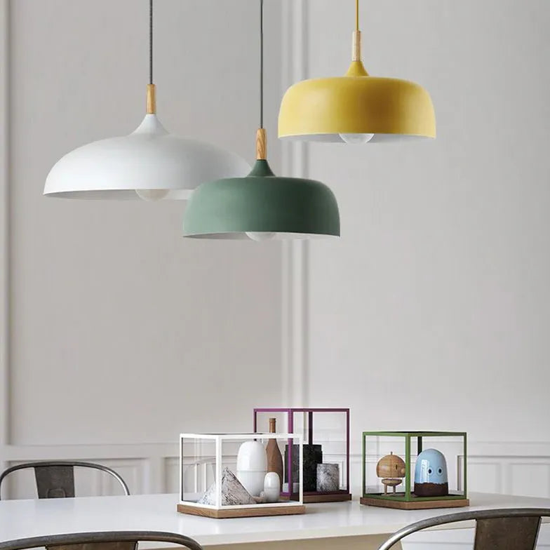 Lustre rond plat design moderne nordique