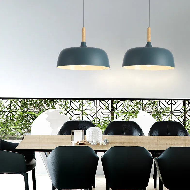 Lustre rond plat design moderne nordique