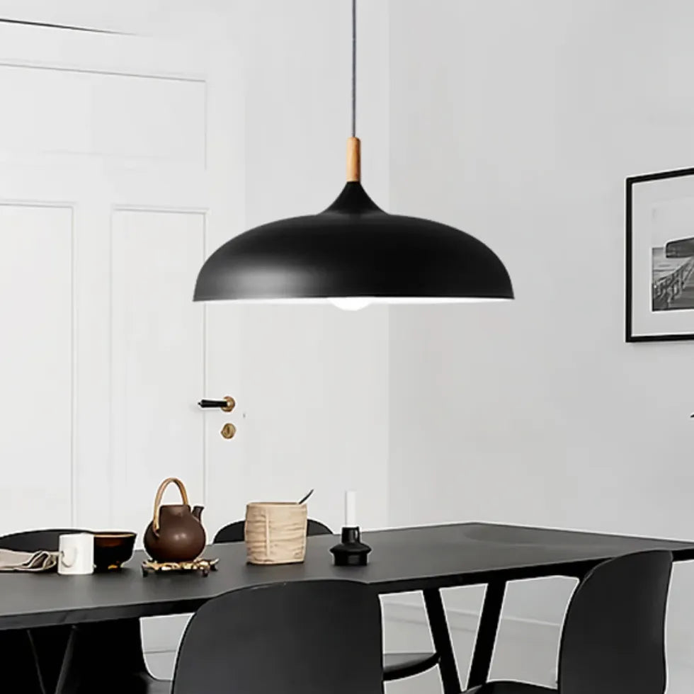 Lustre rond plat design moderne nordique