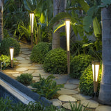 Lampe Décorative de Jardin Solaire Moderne Conique pour Allée Extérieure