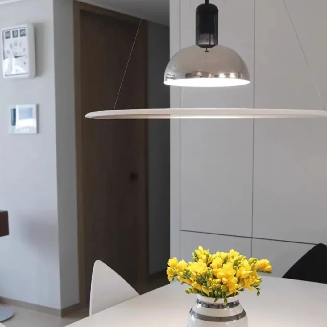 Two-Tone Disc Modern Minimalist Pendant Light