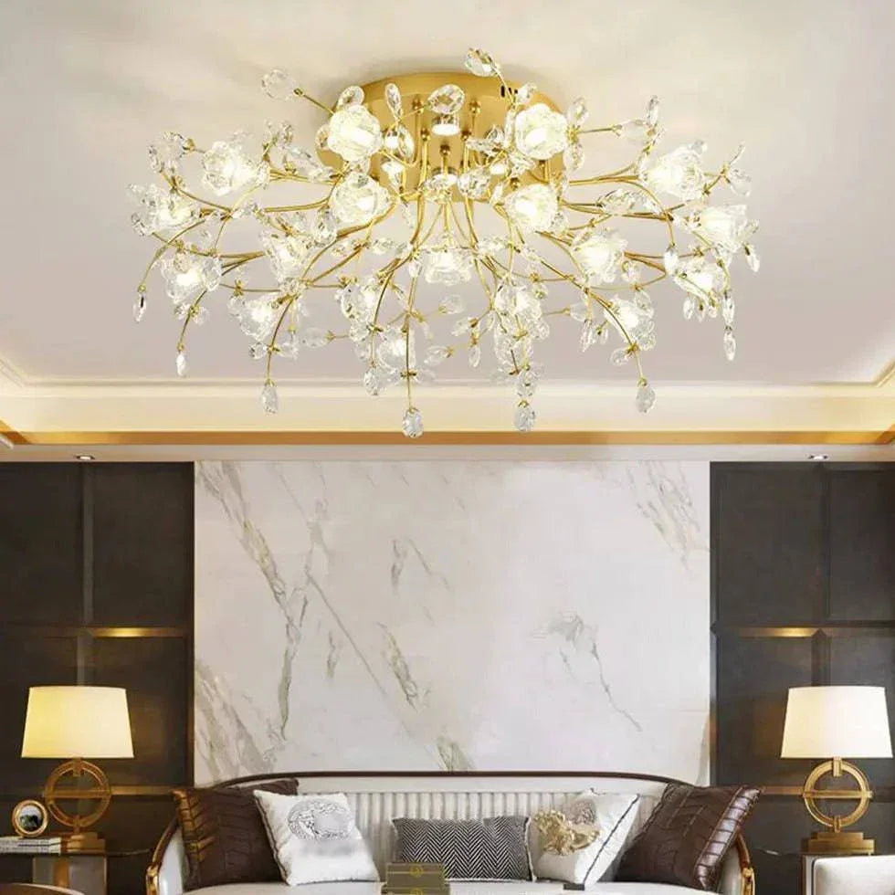 Plafonnier Cuivre Design Élégant Moderne Luxueux - Clowas.fr