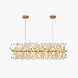 Long Crystal Decorative Gold Pendant Light