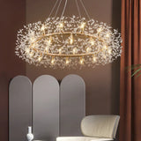 Branches d'étoiles Crystal Gold Chandelier