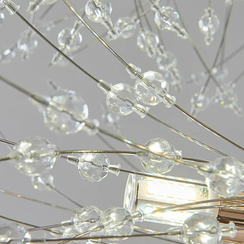 Branches d'étoiles Crystal Gold Chandelier