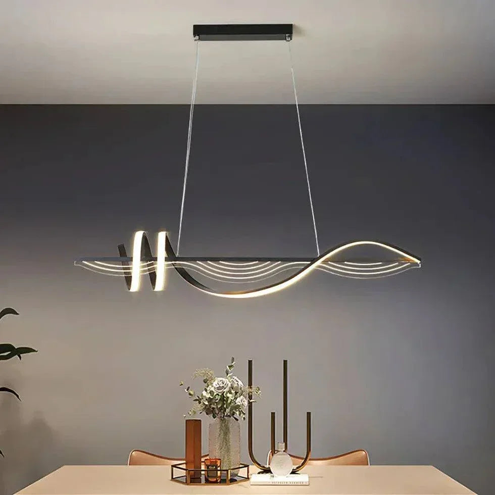 Grand Lustre De Plafond Led Pour Restaurant Créatif - Clowas.fr