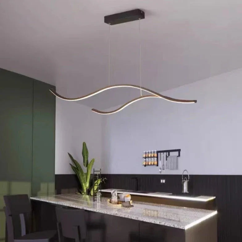 Double Curve Minimalist Modern Pendant Light