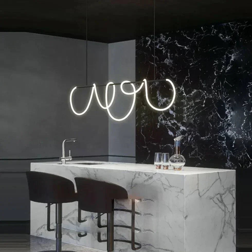 Lampe Ilot Central Design Moderne Led Minimaliste - Clowas.fr