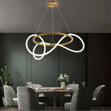 Suspension LED Anneau Créative Forme Note pour Salle à Manger