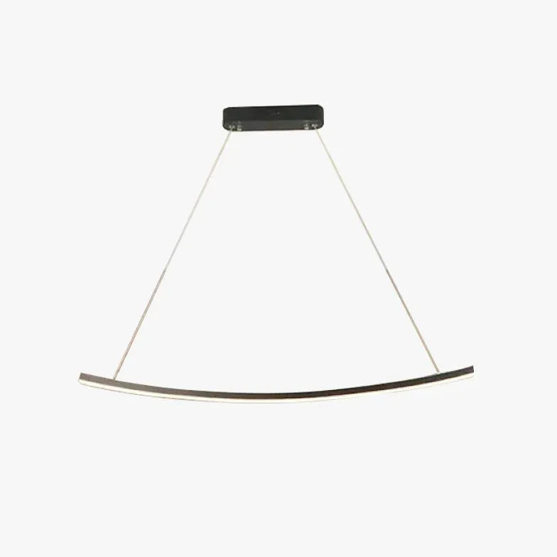 Minimalist Curved Dining Room Pendant Light