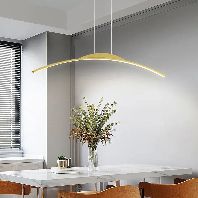 Arched Curve Minimalist Dining Room Pendant Light