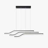Lustre De Restaurant Simple Aux Lignes Multi-Ondulées - Clowas.fr