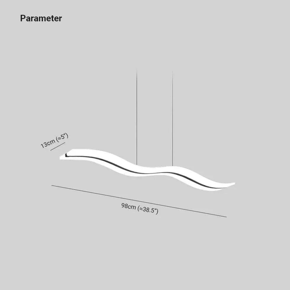 Lustre Ondulé Noir Et Blanc Pour Restaurant Moderne - Clowas.fr