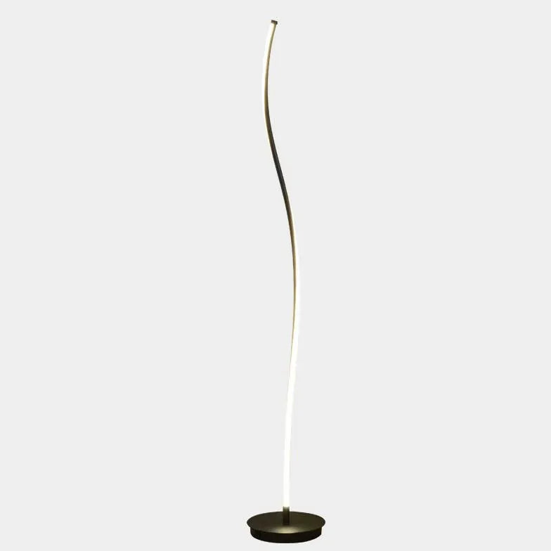 Black and White Linear LED Floor Lamp