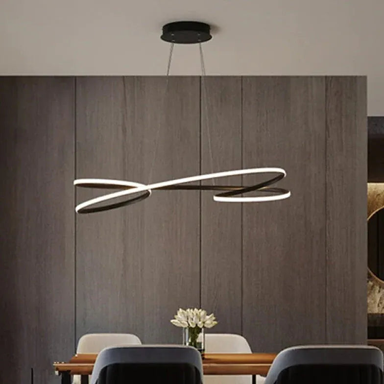 Lustre ilot central design moderne minimaliste