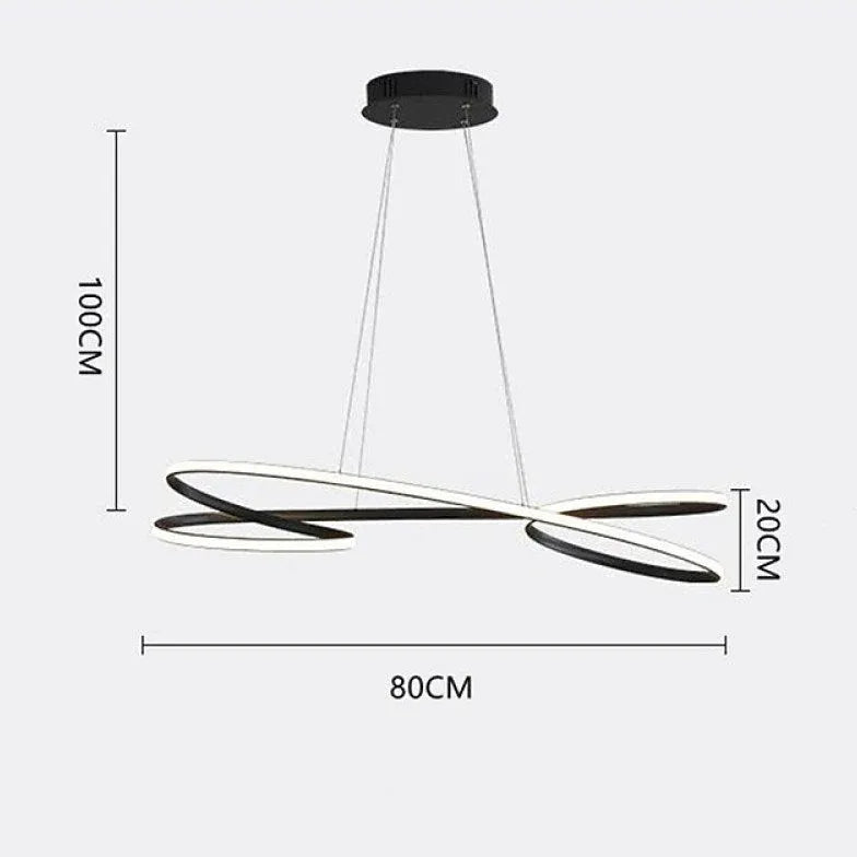 Lustre ilot central design moderne minimaliste