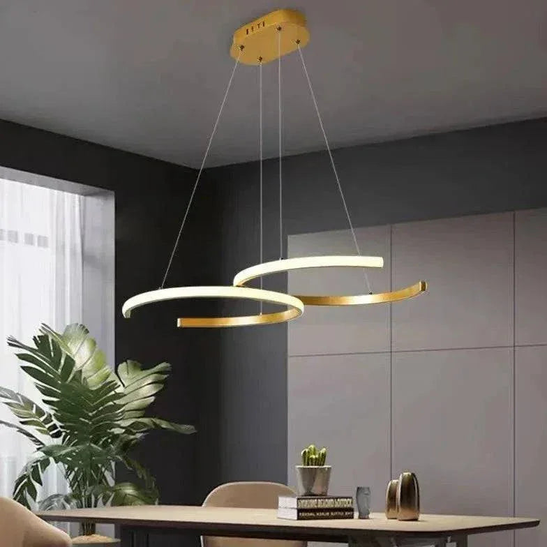Suspension Dorée Design Pour Salle Nordique - Clowas.fr