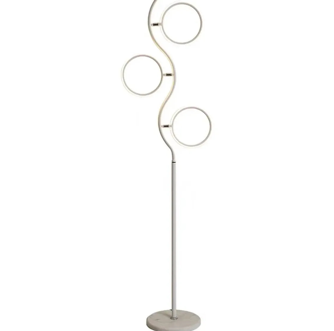 Lampadaire réglable minimaliste multi-anneau