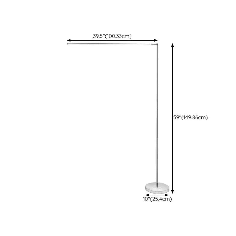 Lampadaire minimaliste à bras élancée et réglable