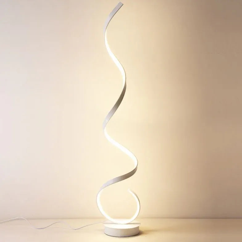 Lampadaire de style art moderne en spirale moderne