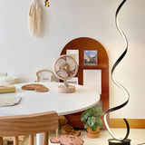 Lampadaire de style art moderne en spirale moderne