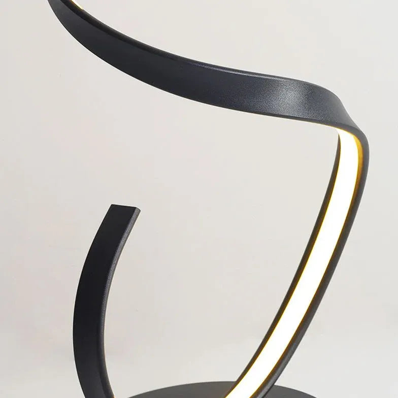 Lampadaire de style art moderne en spirale moderne