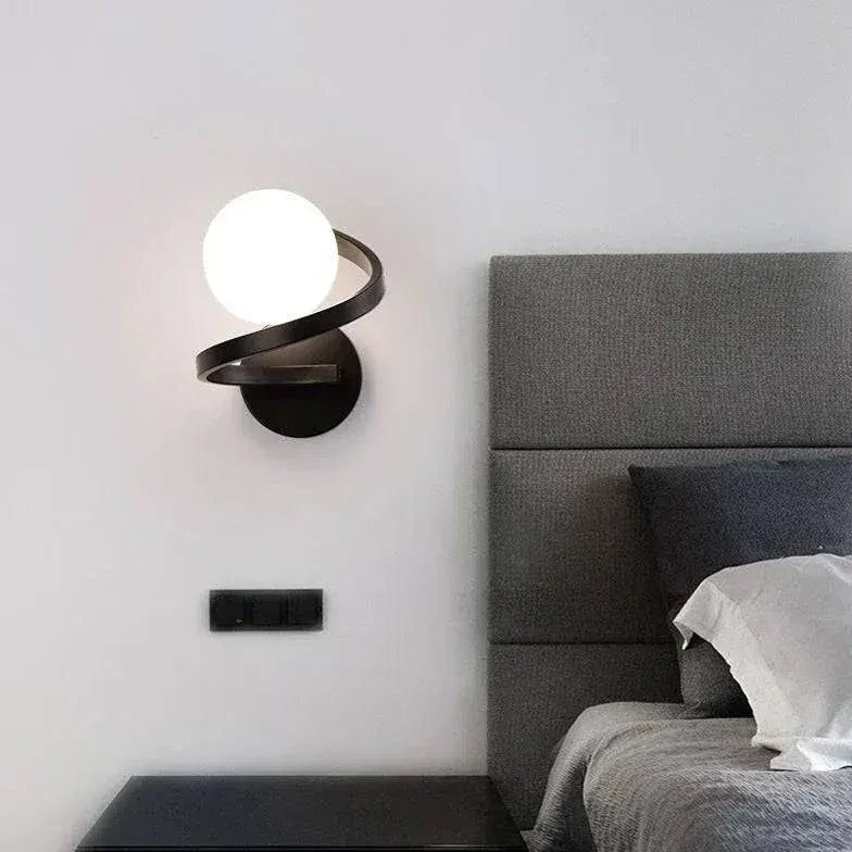 Appliques Murales Noir Lampe Moderne Chambre - Clowas.fr