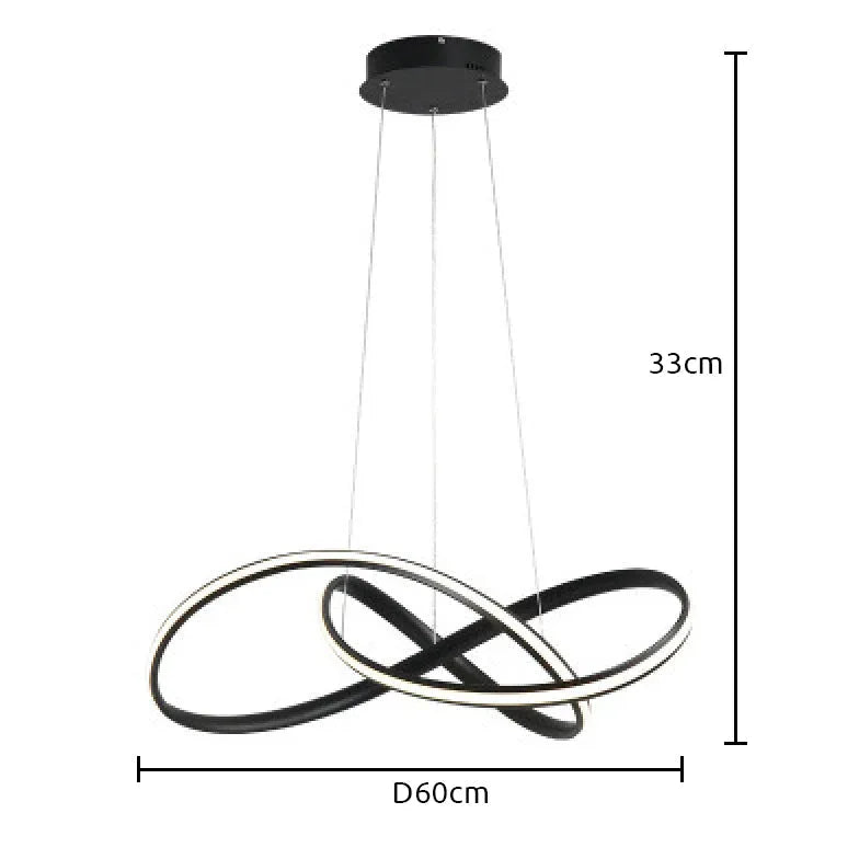 Suspension neon circulaire moderne minimaliste