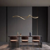 Minimalist Waves Modern Dining Room Pendant Light