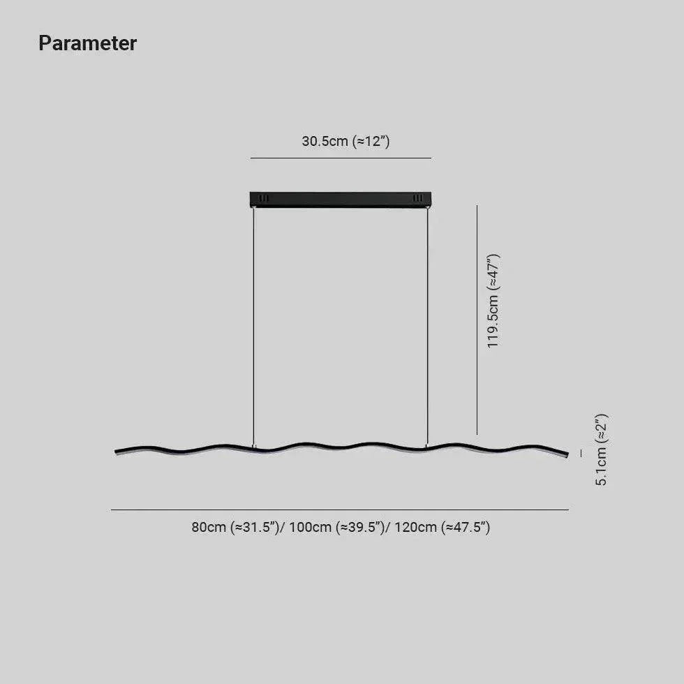 Lustre Moderne Simple À Ligne Ondulée Pour Restaurant - Clowas.fr