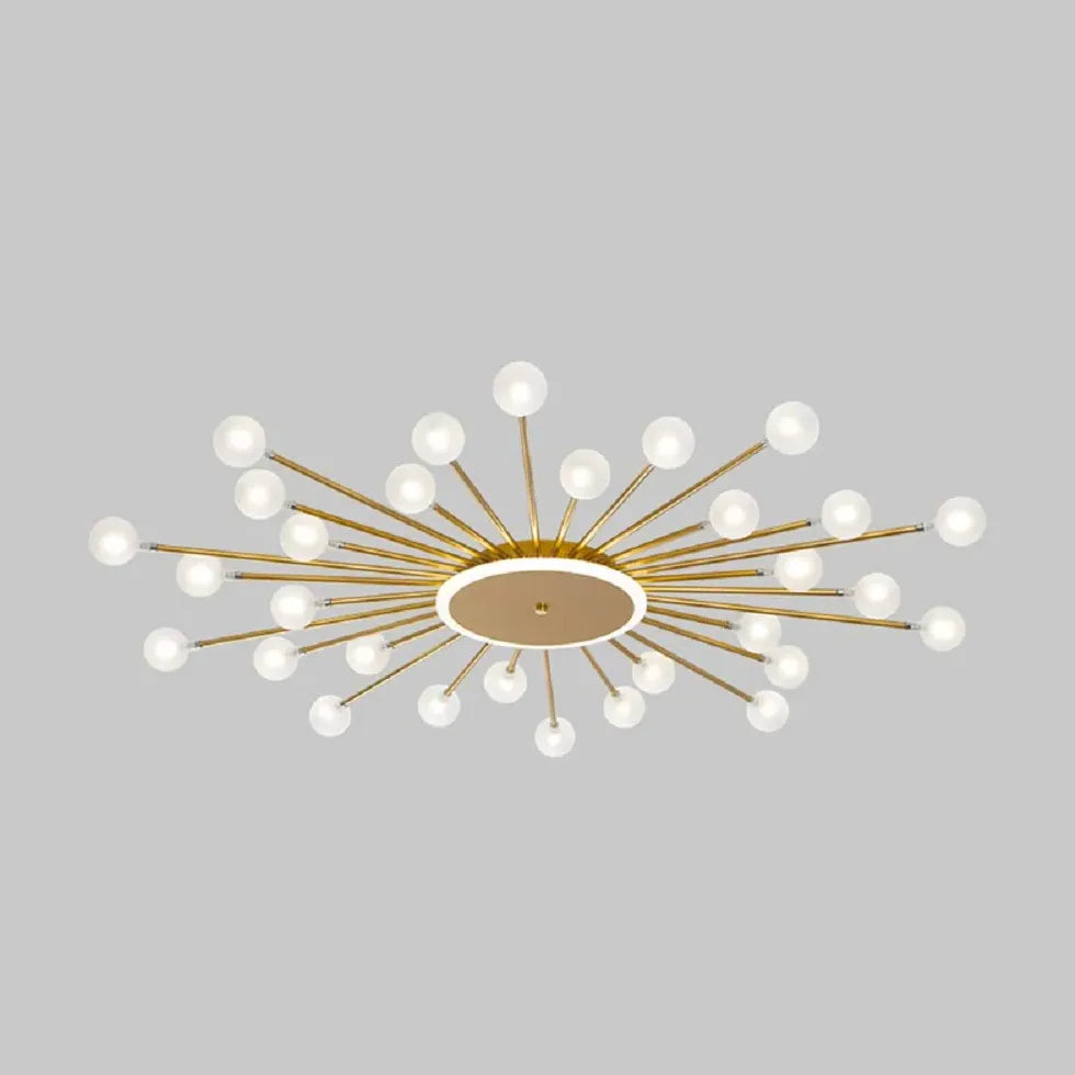 Design Starburst pour le pendentif en verre du salon