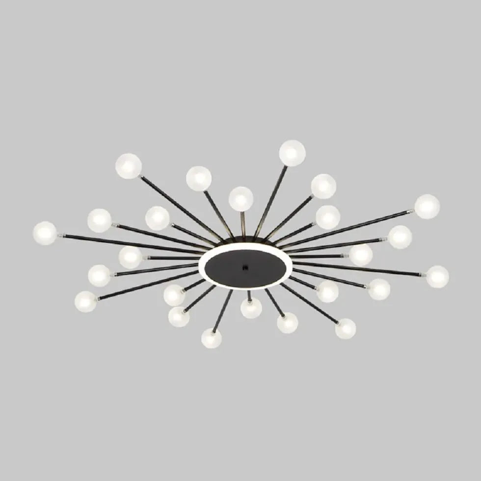 Design Starburst pour le pendentif en verre du salon