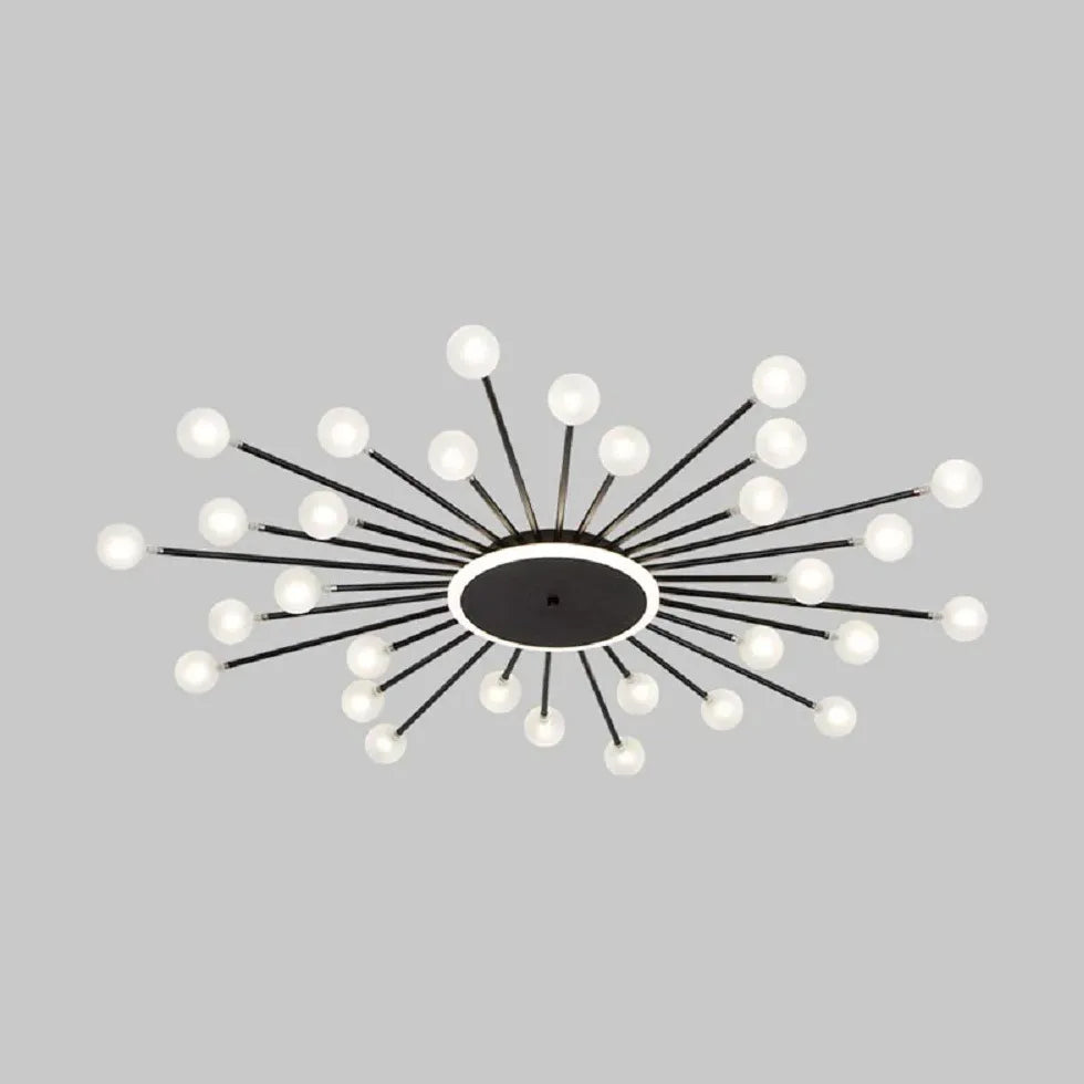 Design Starburst pour le pendentif en verre du salon