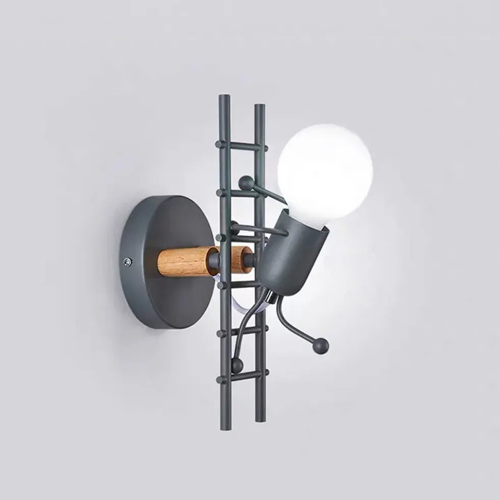 Creative Climbing Man Industrial Wall Lights