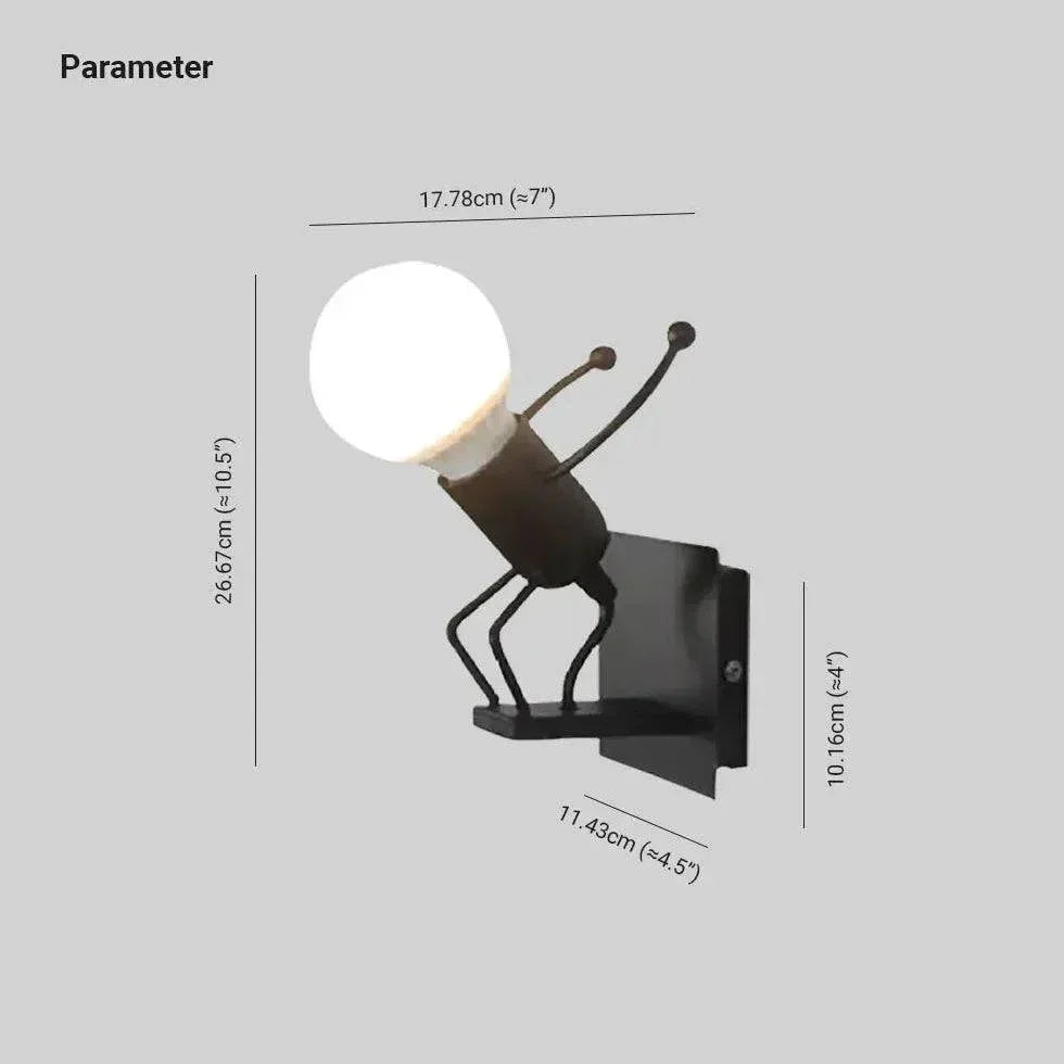Applique Murale Créative En Forme De Personnage - Clowas.fr