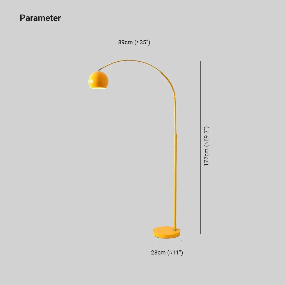 Lampadaire artistique linéaire noir incurvé