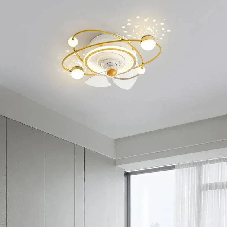 Lampe Ventilateur Silencieux Chambre Enfant Plafonnier Moderne - Clowas.fr