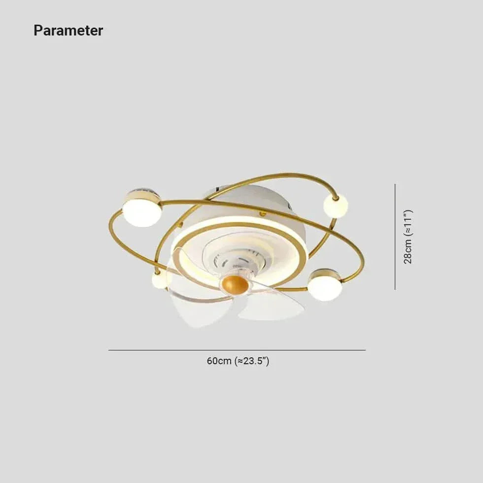 Lampe Ventilateur Silencieux Chambre Enfant Plafonnier Moderne - Clowas.fr