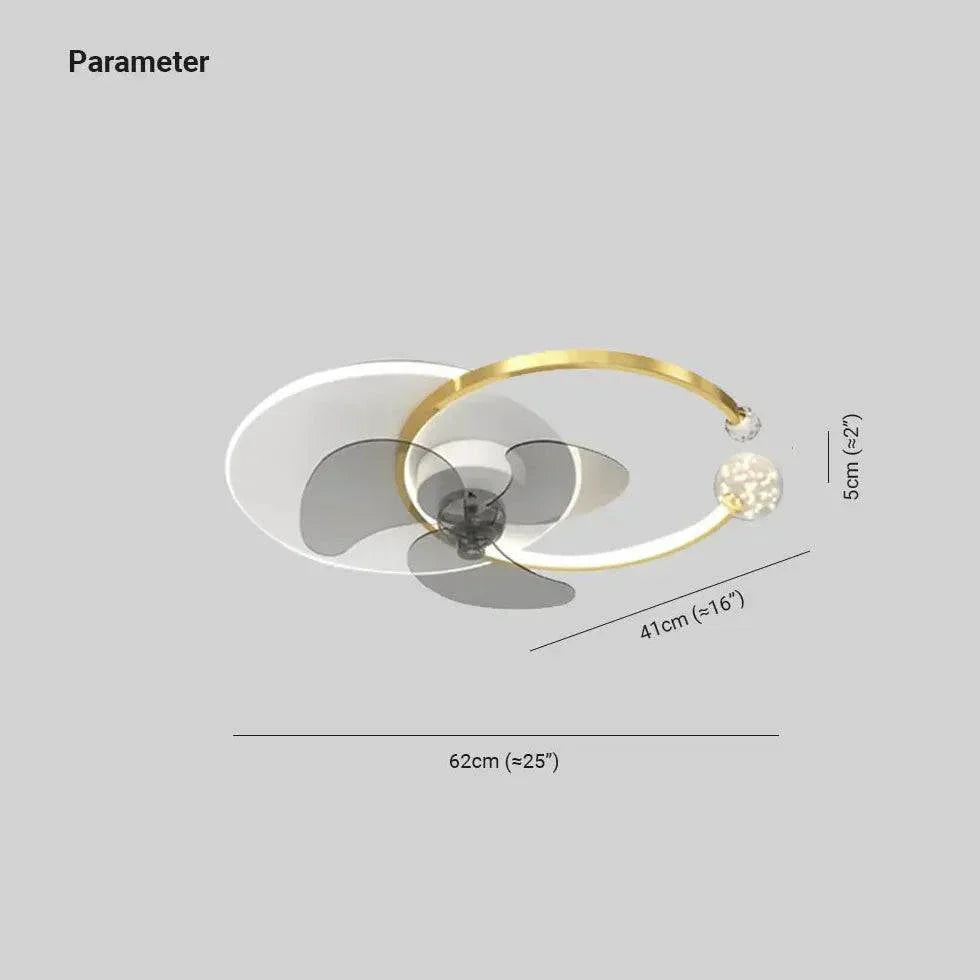 Lustre Ventilateur Silencieux Led Moderne Chambre - Clowas.fr