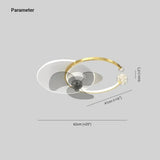 Lustre Ventilateur Silencieux Led Moderne Chambre - Clowas.fr