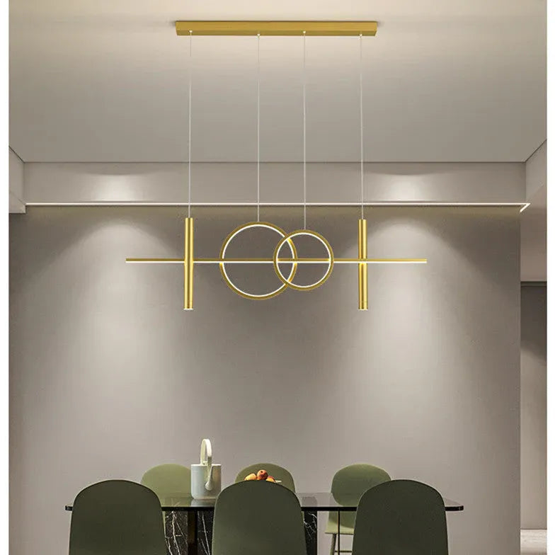 Circular Lines Dining Room LED Pendant Light