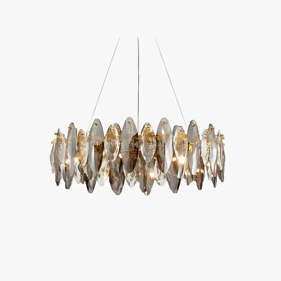 Lustre en cristal de luxe en verre design