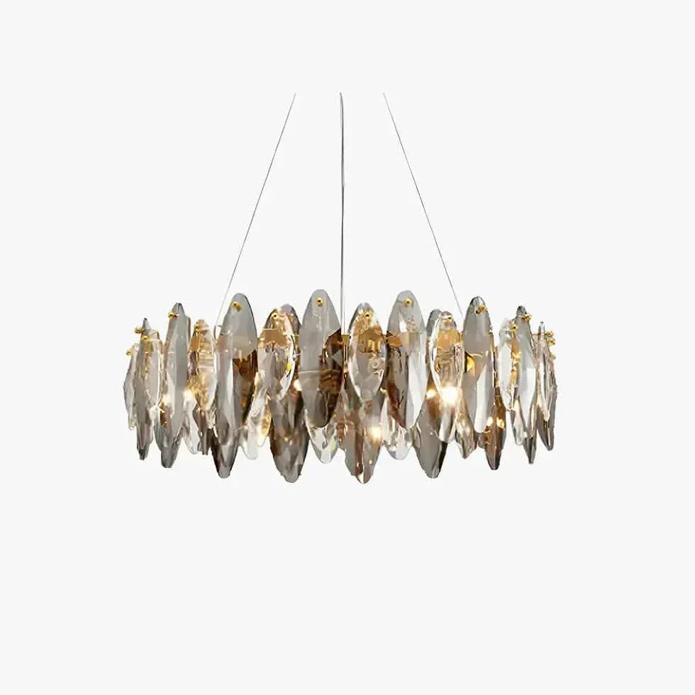 Lustre En Cristal De Luxe En Verre Design - Clowas.fr