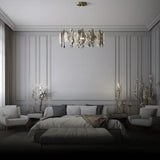 Lustre en cristal de luxe en verre design