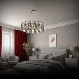 Lustre en cristal de luxe en verre design