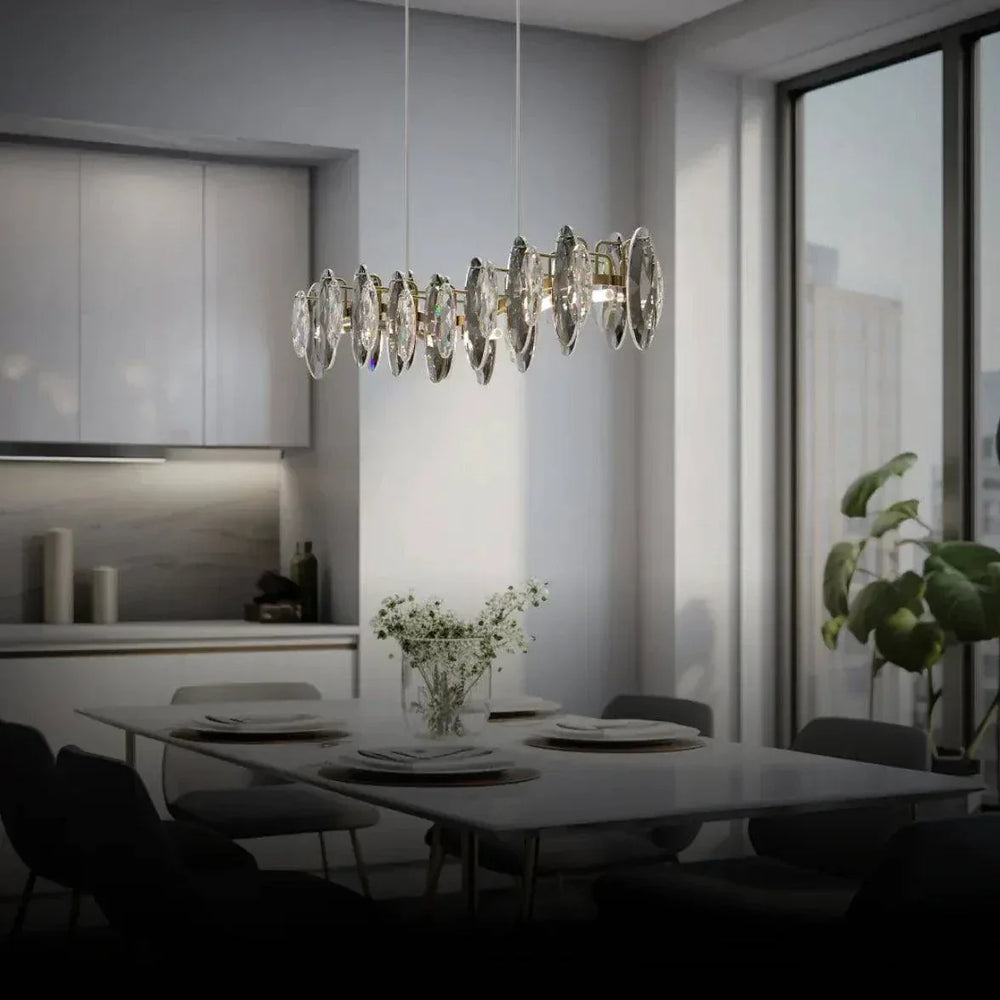 Lustre De Salle À Manger Design De Salon En Cristal Moderne - Clowas.fr
