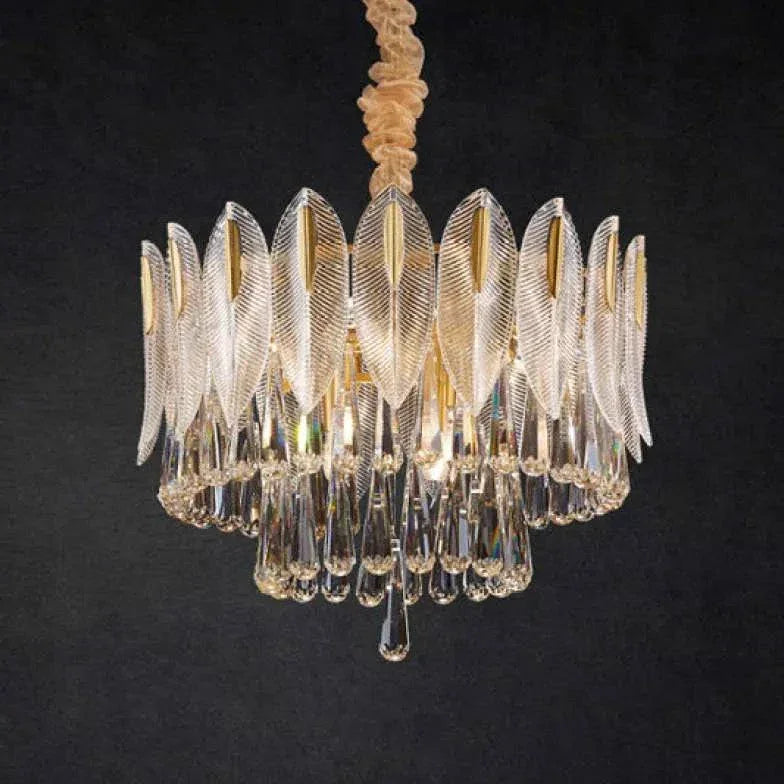 Lustre En Pampille Moderne Léger Luxueux Cristal - Clowas.fr