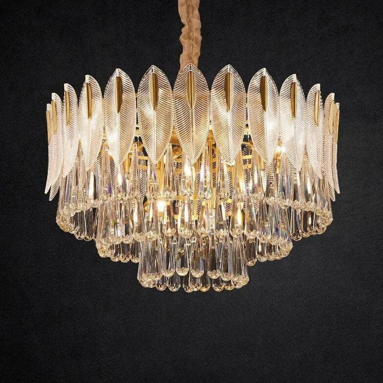 Lustre En Pampille Moderne Léger Luxueux Cristal - Clowas.fr