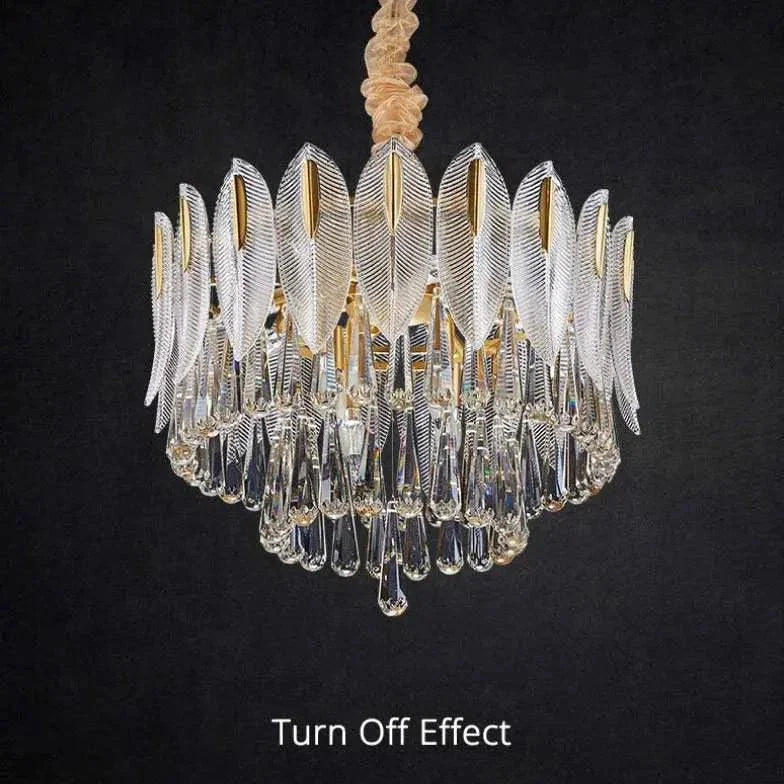 Lustre En Pampille Moderne Léger Luxueux Cristal - Clowas.fr