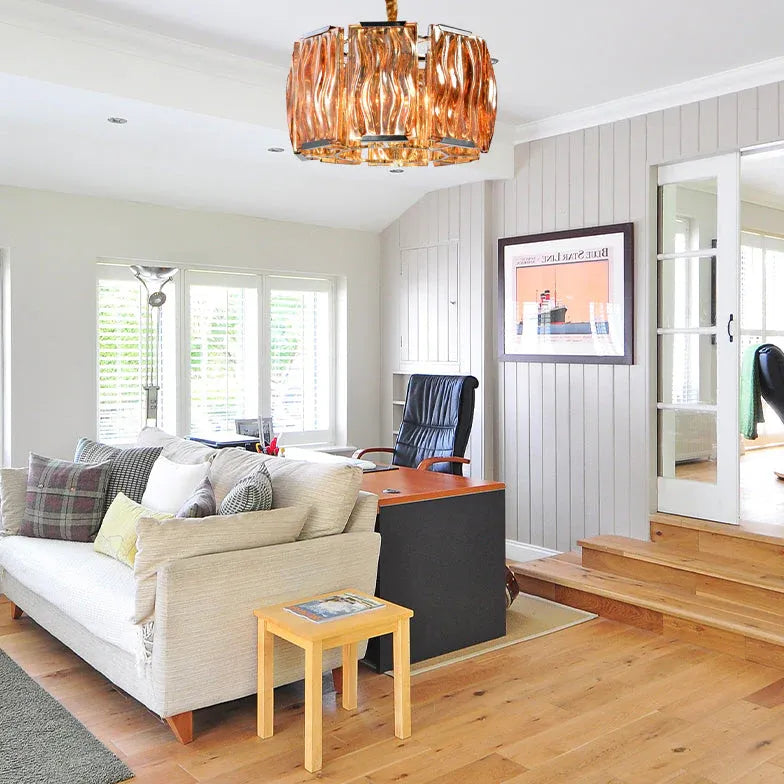 Unique Round Modern Crystal Bedroom Chandelier